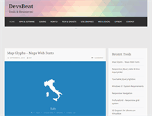 Tablet Screenshot of devsbeat.com